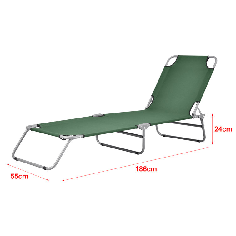 Dakota Fields Azarea Reclining Sun Lounger Wayfair.co.uk